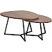 Salontafel Locarnio set van 2 dark mango