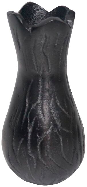 Vaas Duino 7x6x13 cm zwart rond