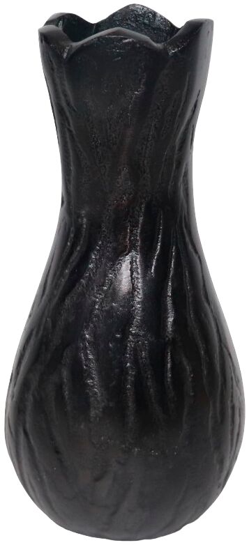 Vaas Duino 9x8x18 cm zwart rond