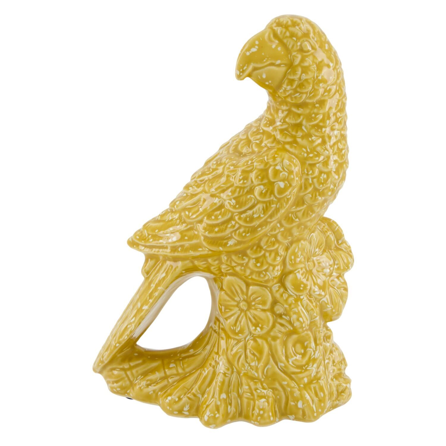 Ornament Trissino karamiek geel