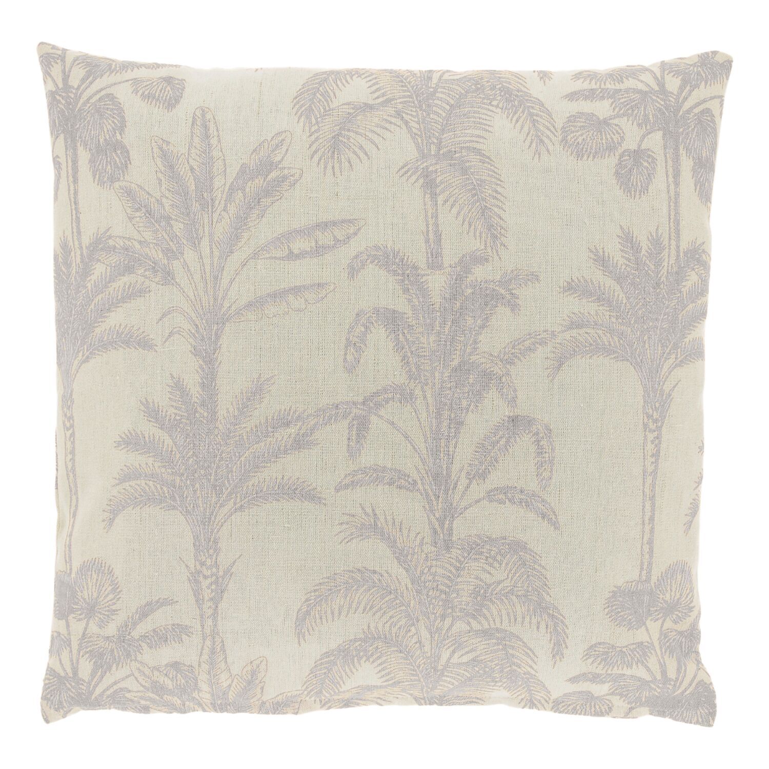 Sierkussen Canosa grijs met palmboom print