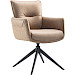 Armstoel Mirandola draaibaar microleder taupe