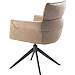 Armstoel Mirandola draaibaar microleder taupe