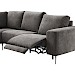 Hoekbank links Davanti pocket HR koudschuim donkergrijs