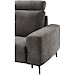 Hoekbank links Davanti pocket HR koudschuim donkergrijs