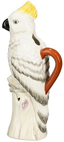 Decoratiebeeld Palmoli papegaai wit