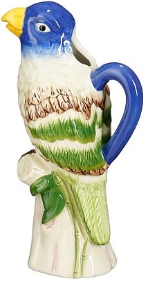 Vaas Palmoli papegaai blauw met groen