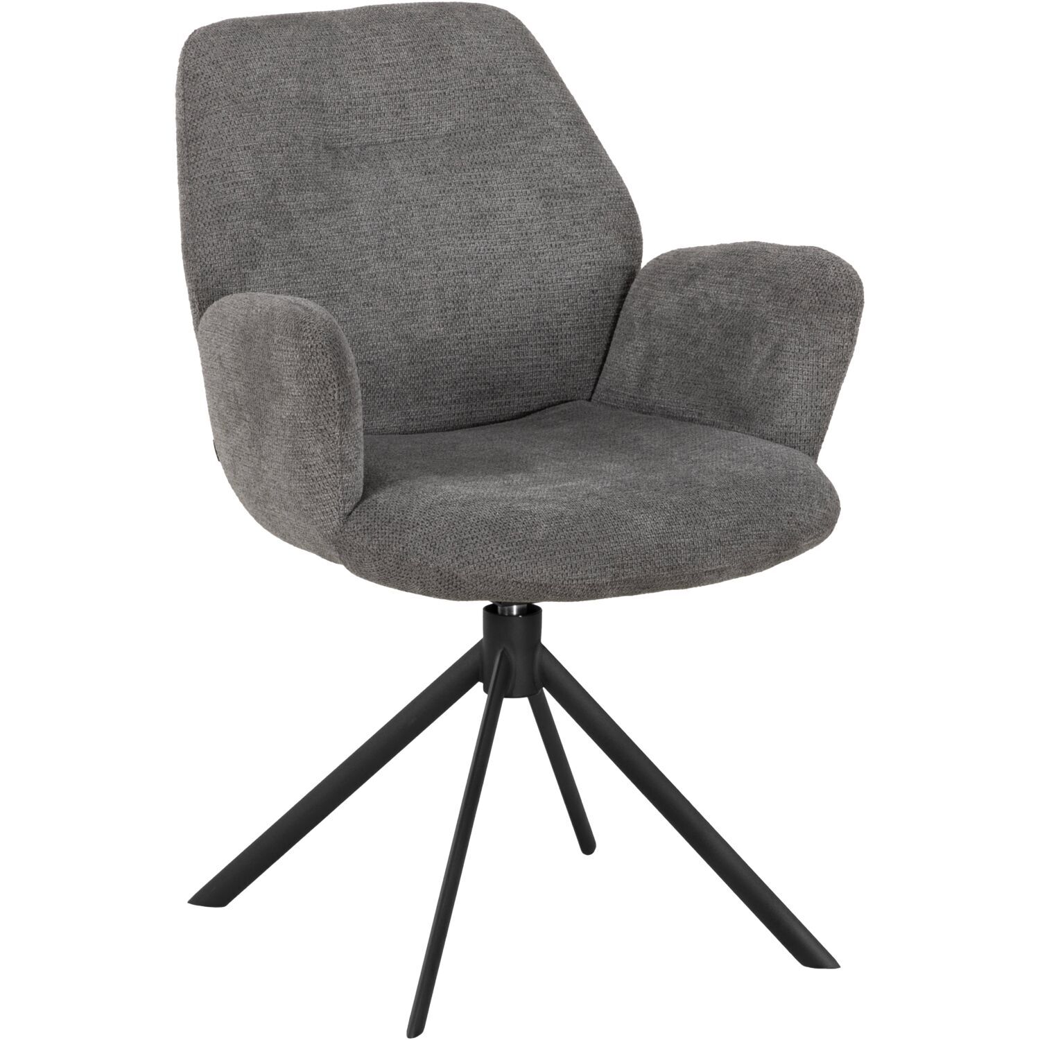 Armstoel Loranzo draaibaar antraciet