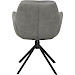 Armstoel Loranzo draaibaar microvezel grijs
