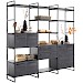 Wandkast Sistema 226x244x45 cm zwart opstelling 1