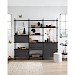 Wandkast Sistema 226x244x45 cm zwart opstelling 1