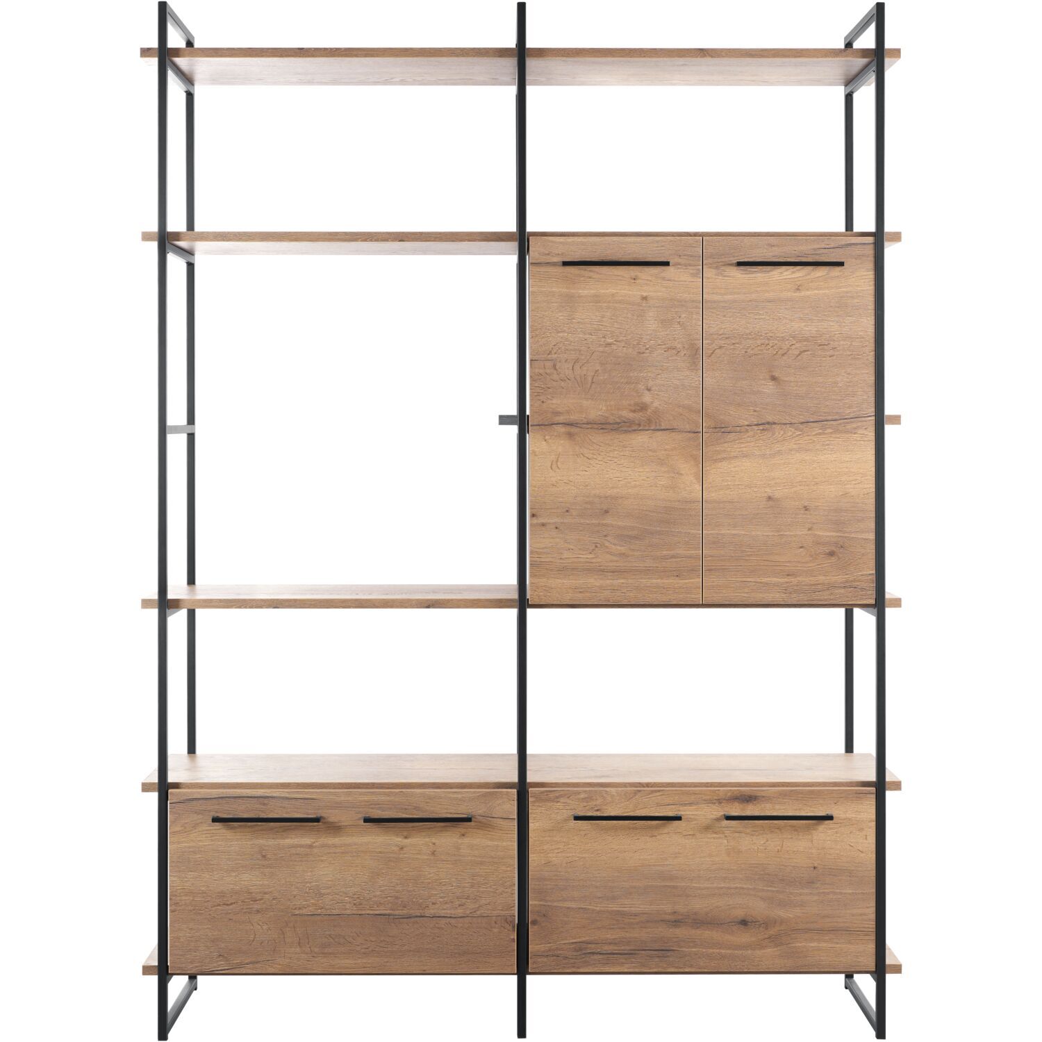 Wandkast Sistema 226x166x45 cm barley opstelling 2