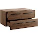 Wandkast Sistema 226x88x45 cm dark mango opstelling 4