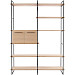 Wandkast Sistema 226x166x45 cm misty oak opstelling 3