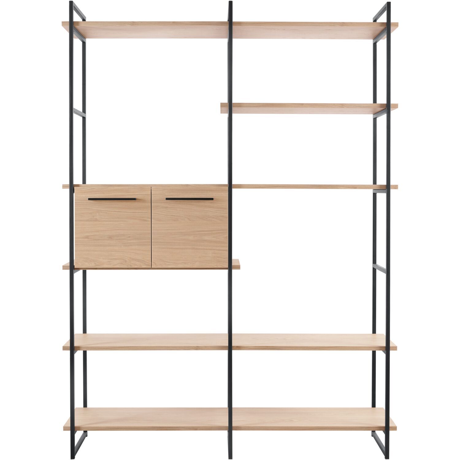 Wandkast Sistema 226x166x45 cm misty oak opstelling 3