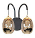 Wandlamp Golden Egg 2-lichts