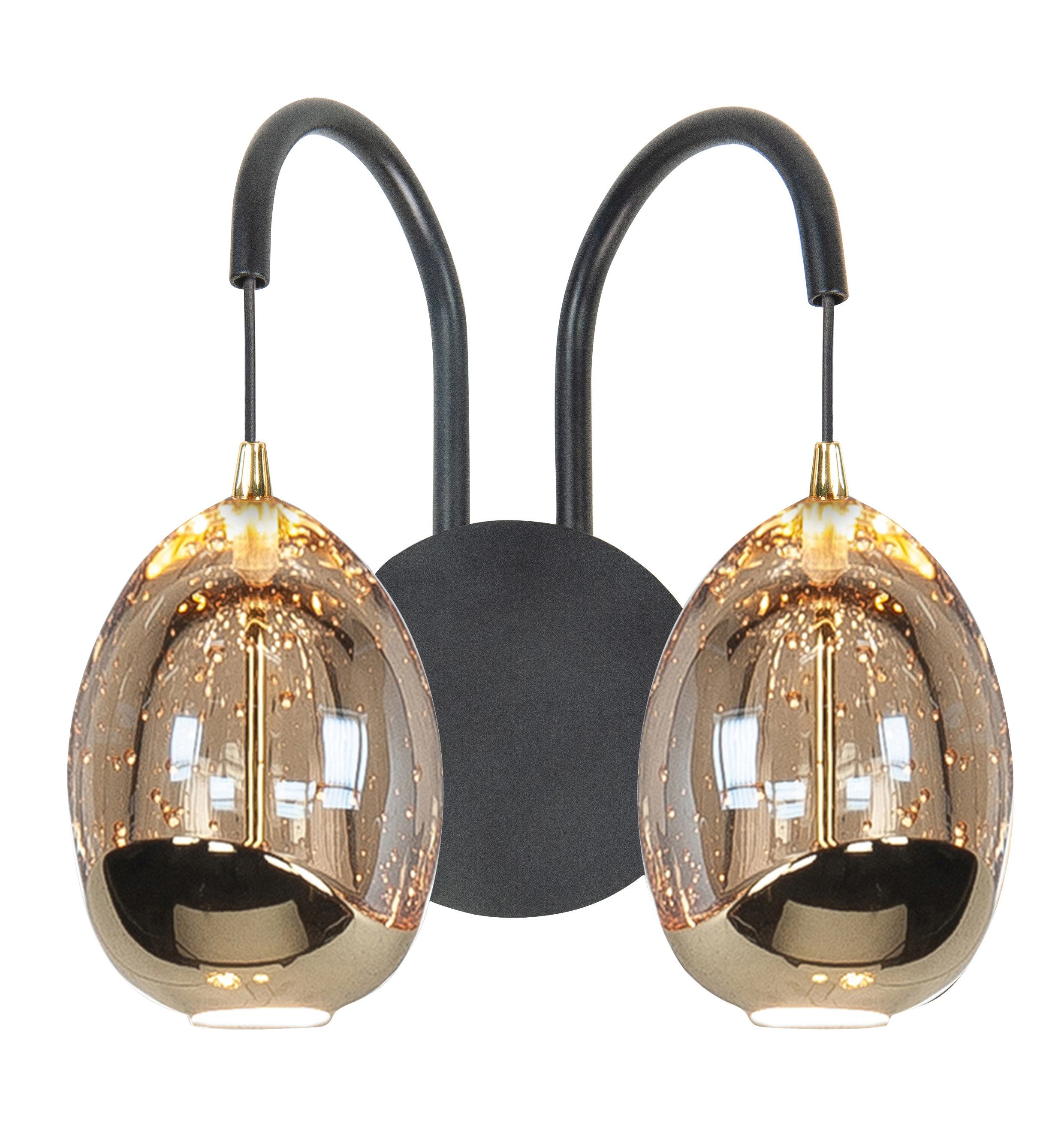 Wandlamp Golden Egg 2-lichts