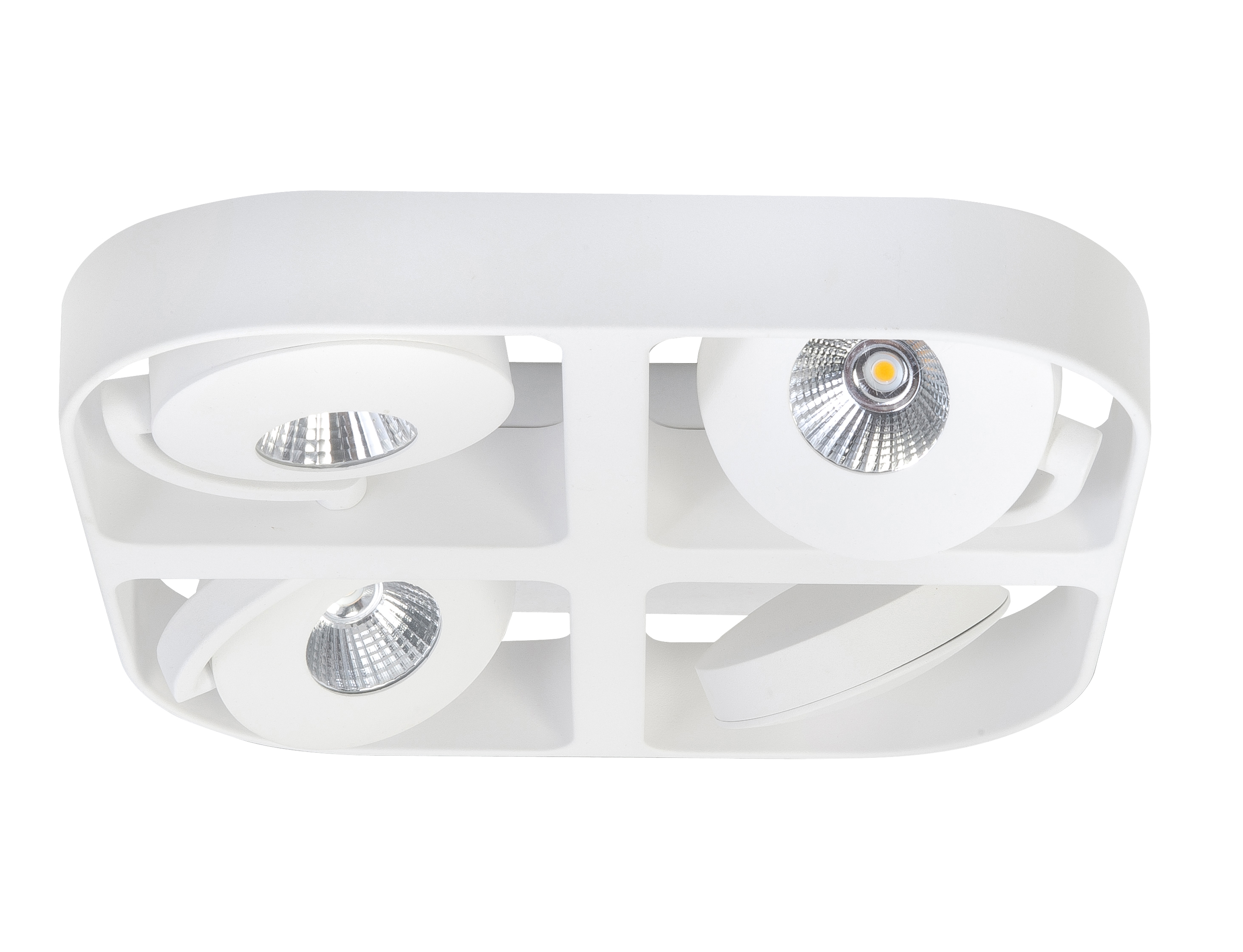 Spot Futuro LED (4X5W) Vierkant Mat Wit