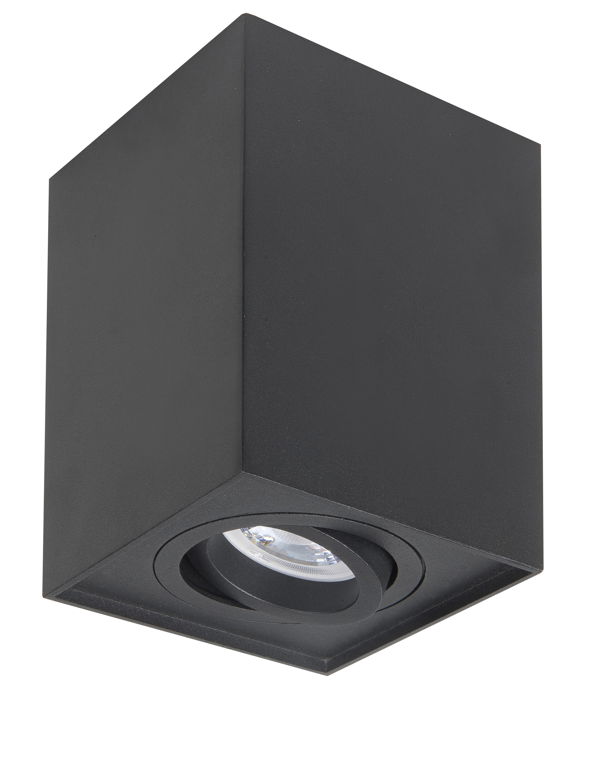 Wand-/plafondlamp Maxi Rebel Vierkant Zwart