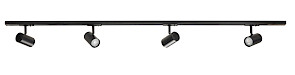 Lichtrail zwart 4-lichts