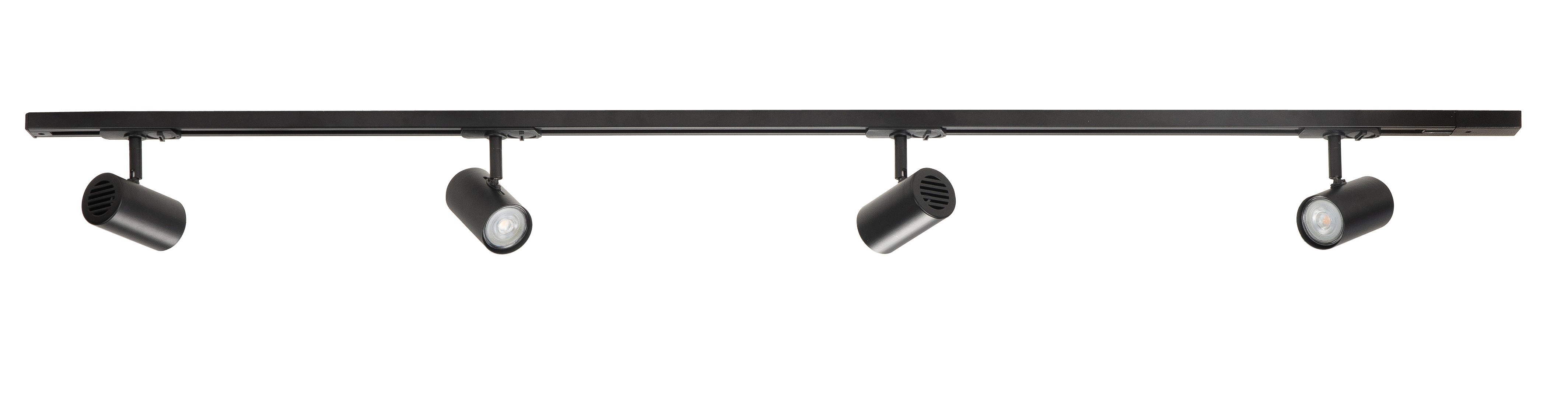 Lichtrail zwart 4-lichts