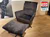 Fauteuil en hocker Benia - showroommodel