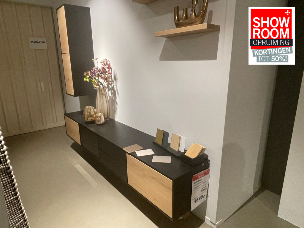 Wandopstelling Montreal - showroommodel