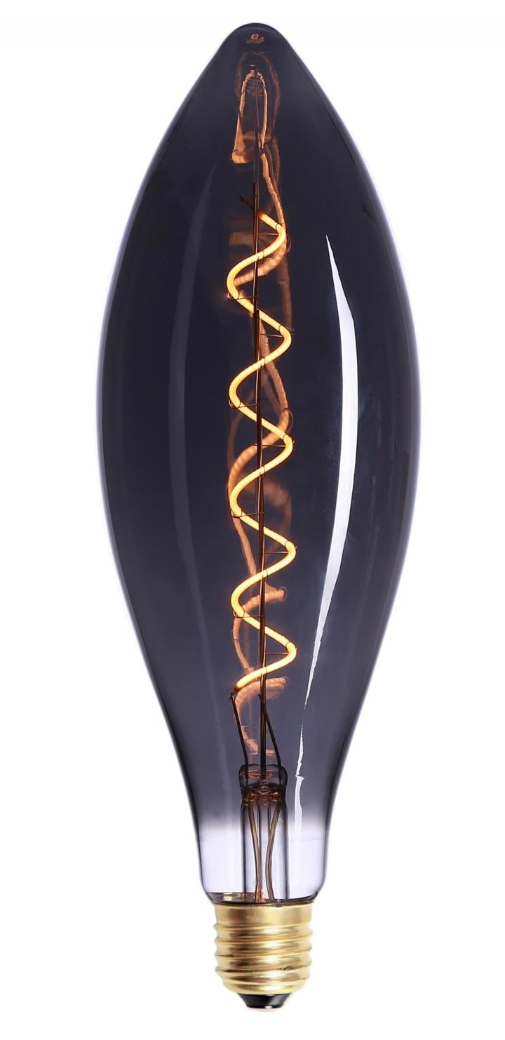 E27 LED filamentlamp XXL - 4W dimbaar - smoke