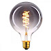 E27 LED filamentlamp - globe 80 - 6W - 3-staps dimbaar zonder dimmer - smoke