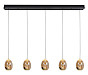 Hanglamp Golden Egg 5-lichts Recht