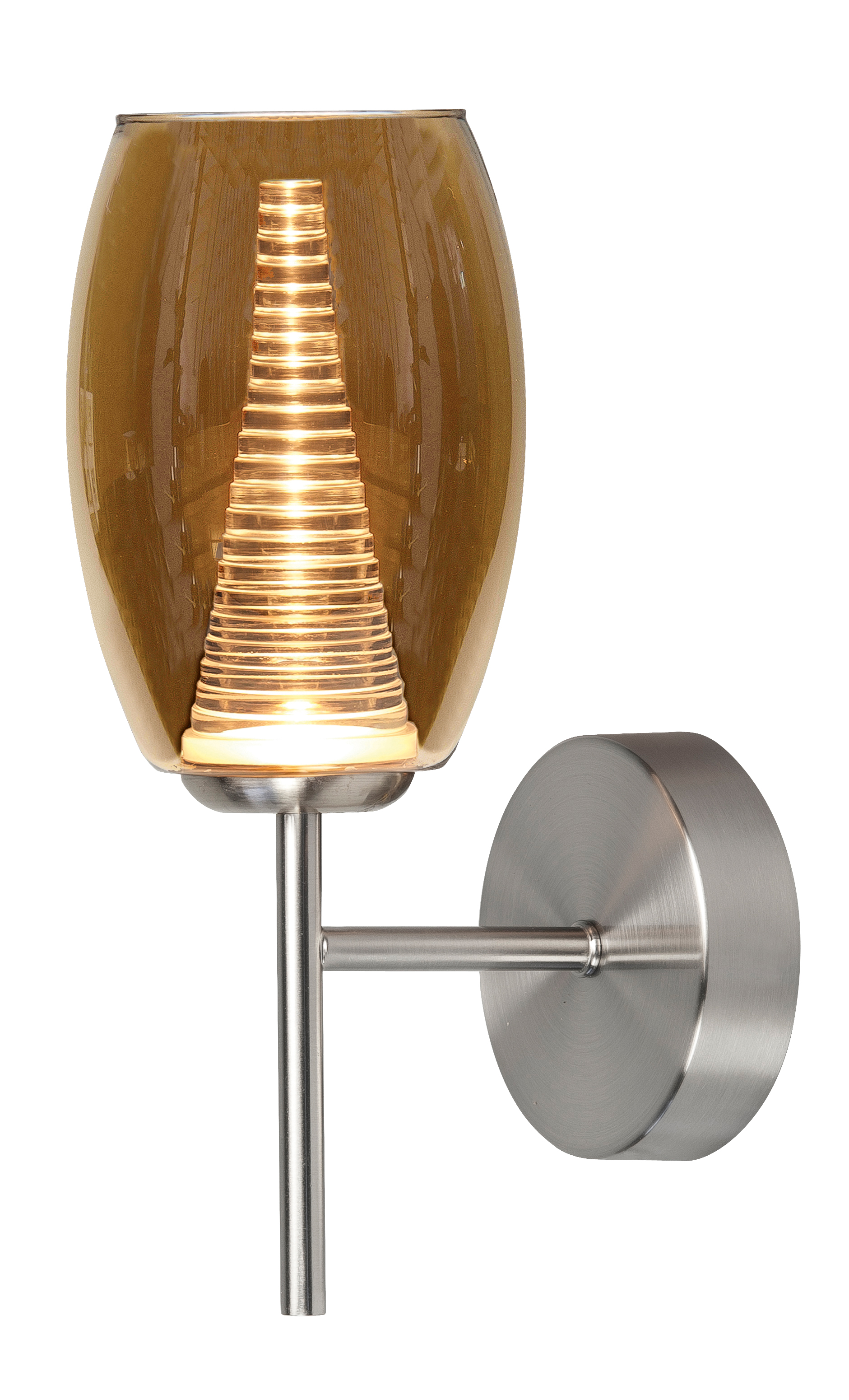 HighLight wandlamp Nebula â€“ smoke glas