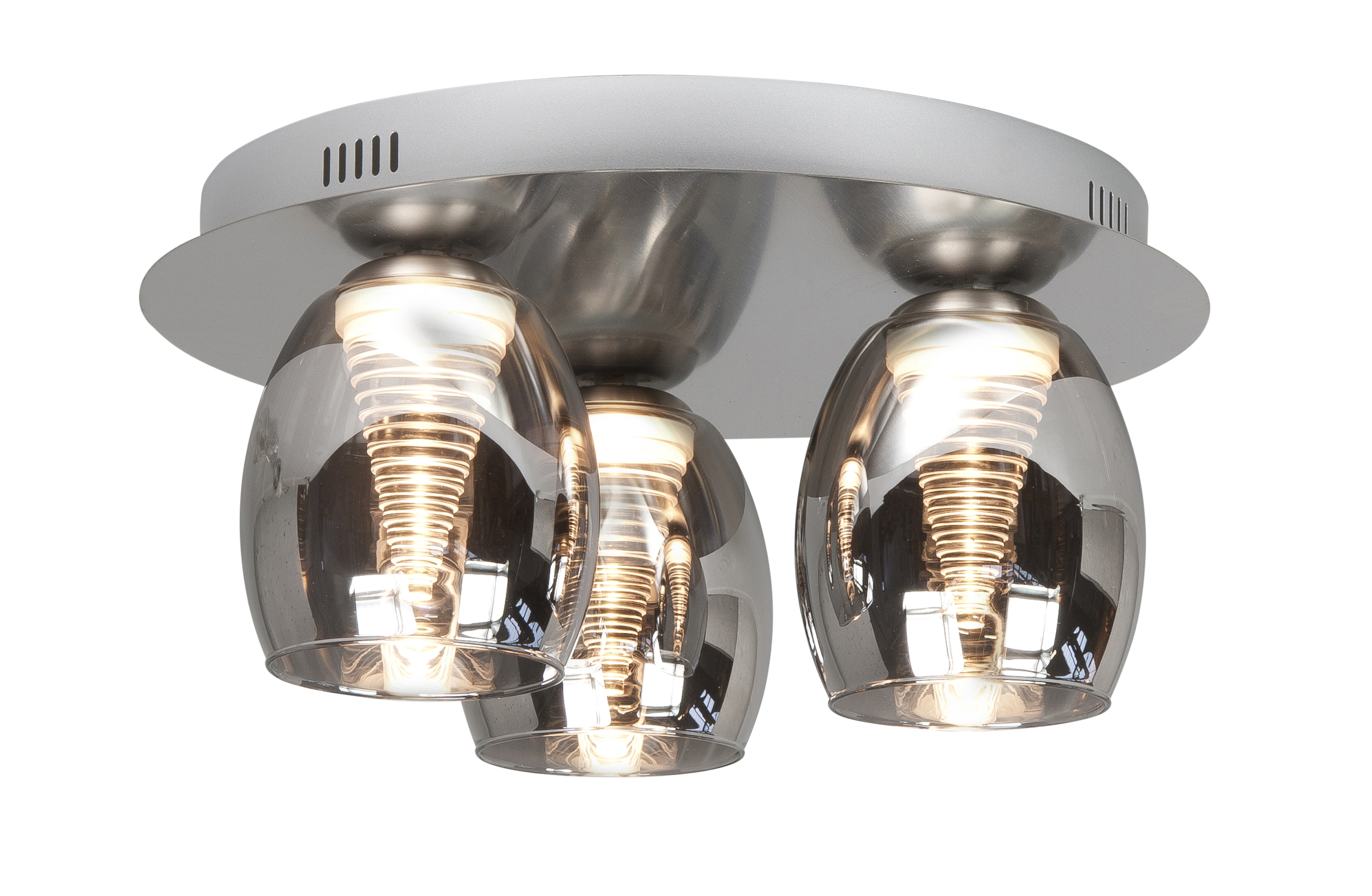 HighLight plafondlamp Nebula 3L - smoke glas