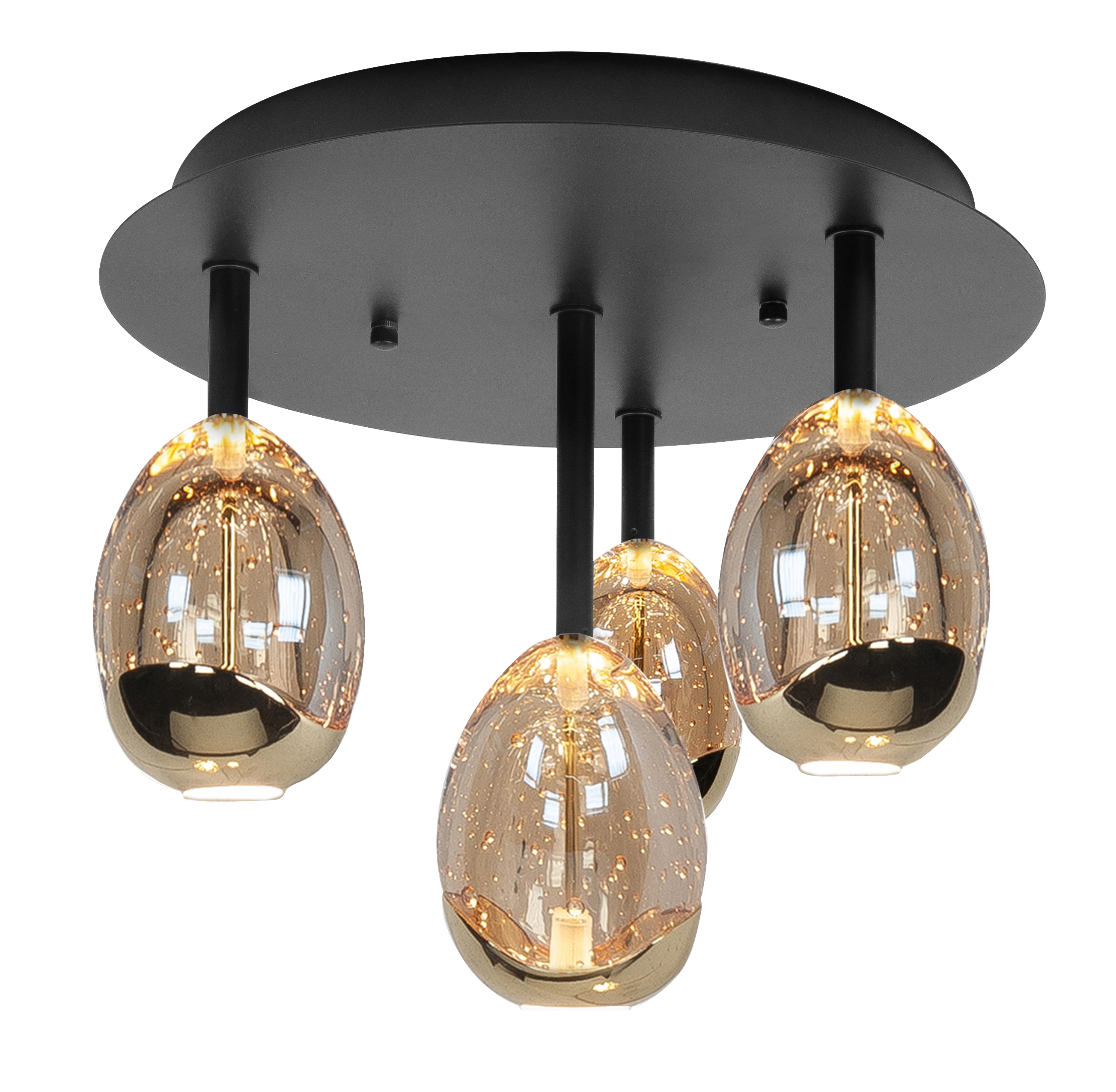 Plafondlamp Golden Egg 4-lichts