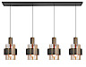 Hanglamp Marrone 4-lichts Recht Brons/Bruin
