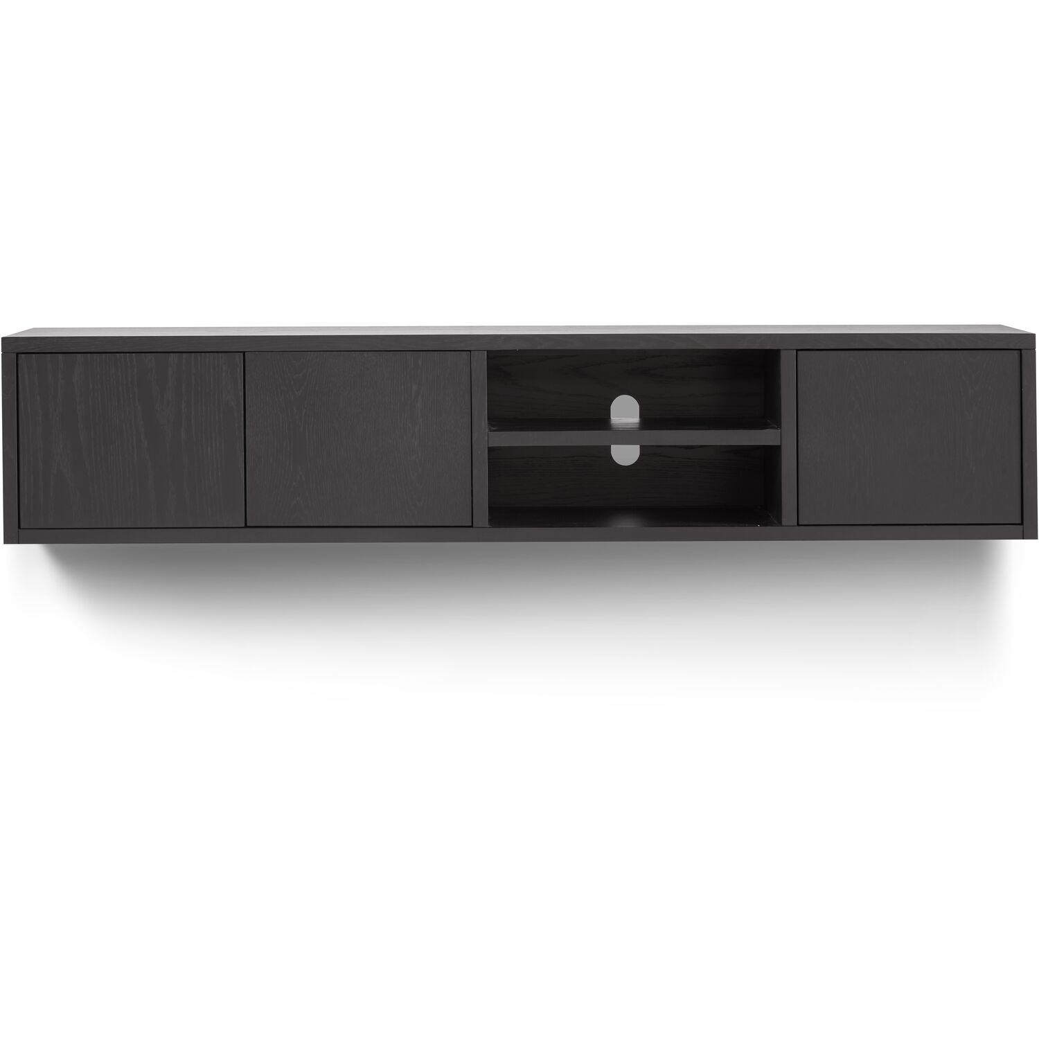 TV-meubel Nerana medium zwart