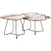 Salontafel Marby HPL marmerstructuur terra 75 cm