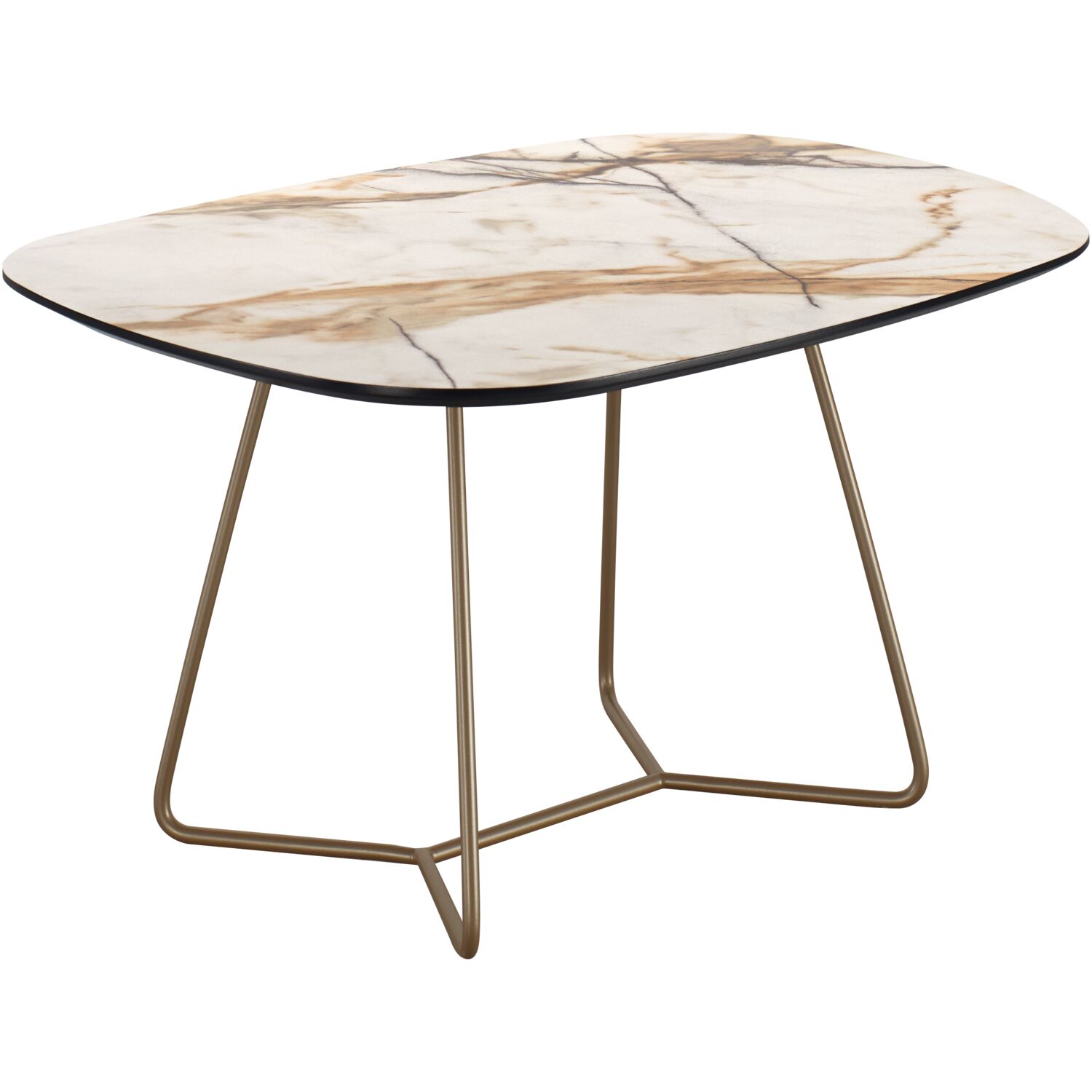 Salontafel Marby HPL marmerstructuur terra 75 cm