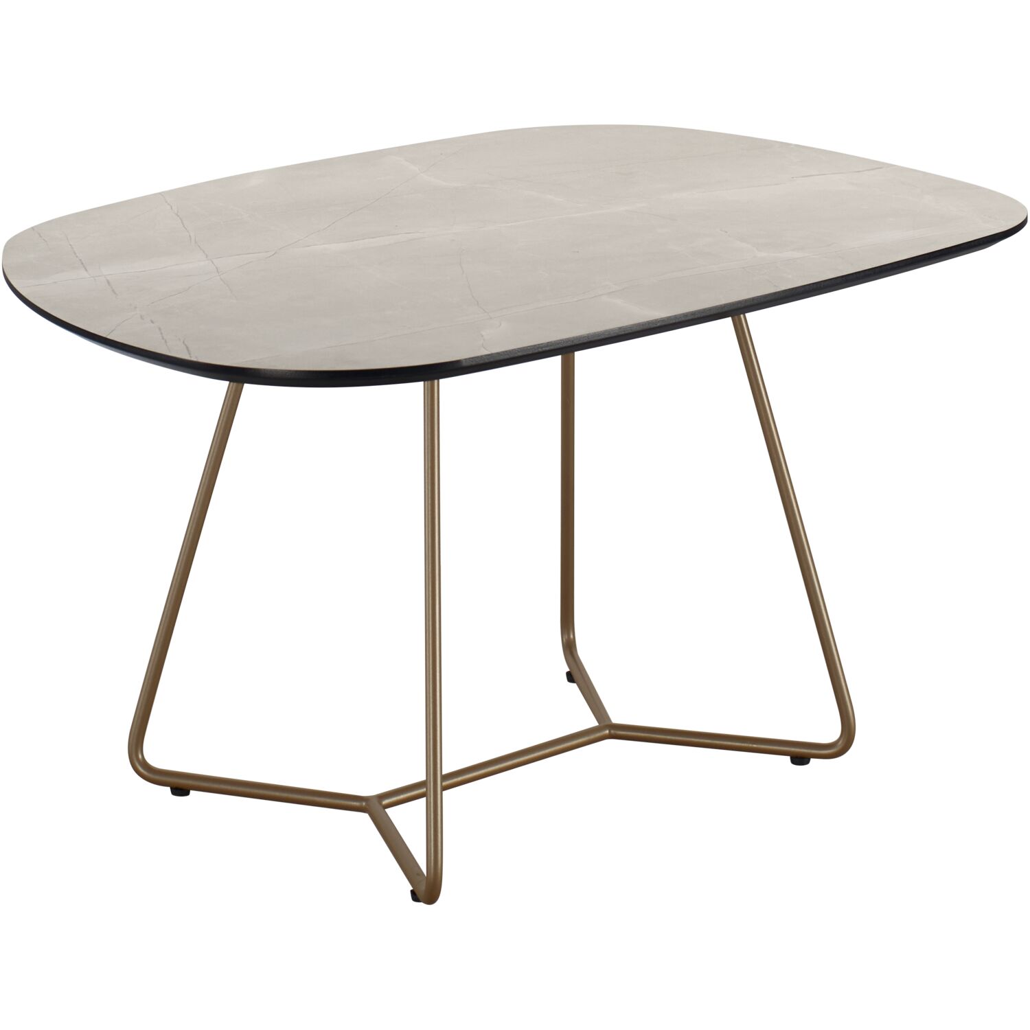Salontafel Marby HPL marmerstructuur grijs 75 cm