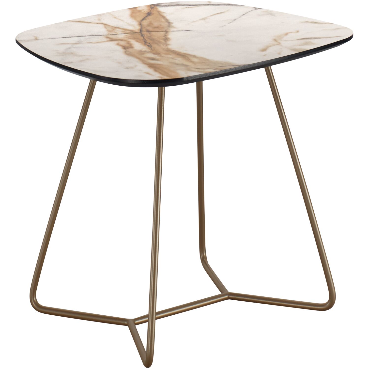 Salontafel Marby HPL marmerstructuur terra 54 cm