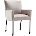 Eetkamerstoel Mianta met arm beige