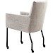 Eetkamerstoel Mianta met arm beige