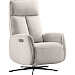 Relaxfauteuil Assele elektrisch lichtgrijs
