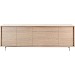 Dressoir Famosa 76x228x45 cm bruin