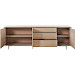 Dressoir Famosa 76x228x45 cm bruin