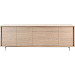 Dressoir Famosa 76x228x45 cm bruin