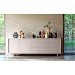 Dressoir Famosa 76x228x45 cm grijs