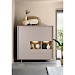 Opbergkast Famosa grijs 150x150x45 cm