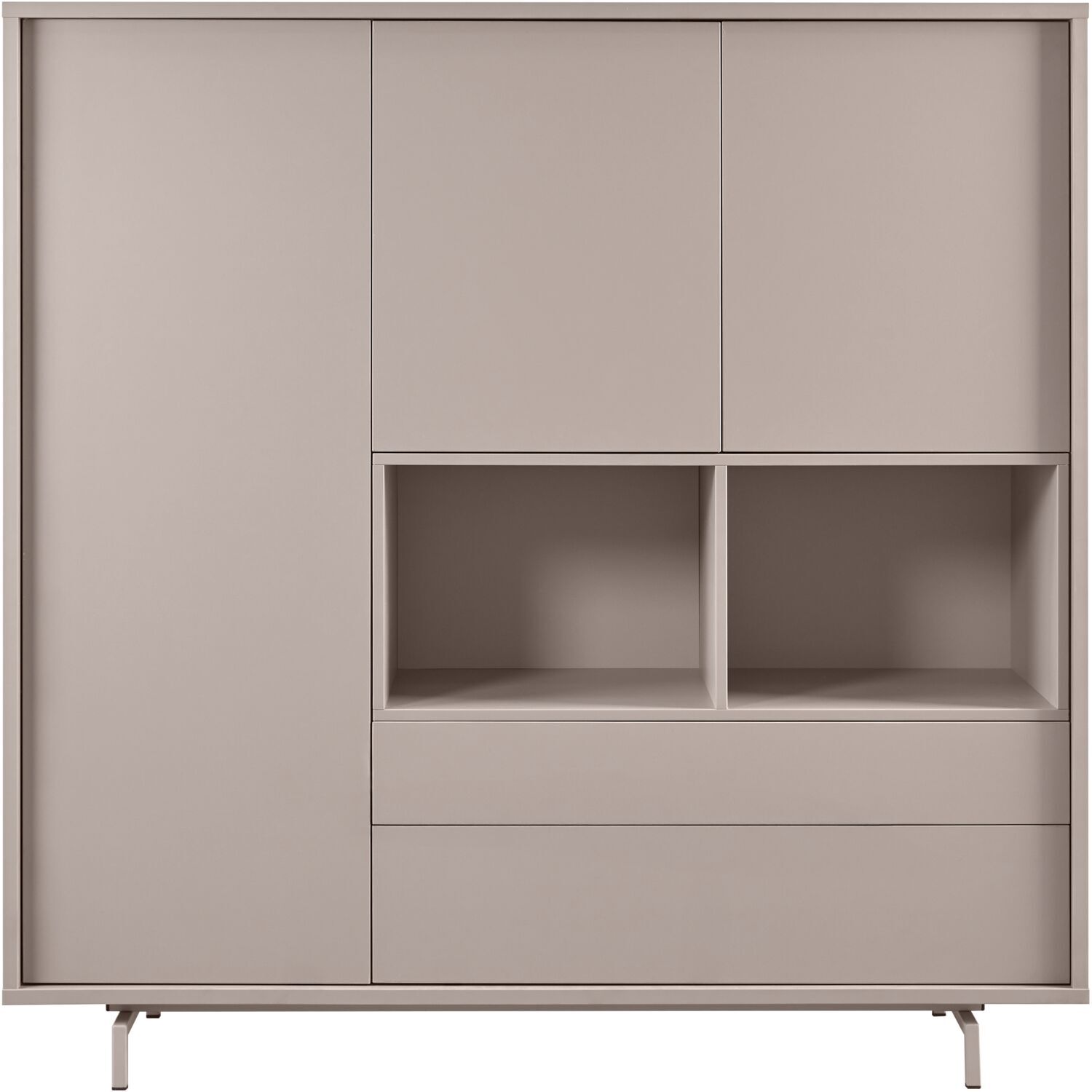 Opbergkast Famosa grijs 150x150x45 cm