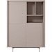 Opbergkast Famosa grijs 136x102x45 cm