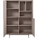 Opbergkast Famosa grijs 136x102x45 cm